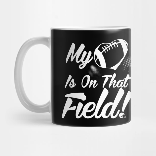 Cute My Heart Is On That Field Football Spectator by theperfectpresents